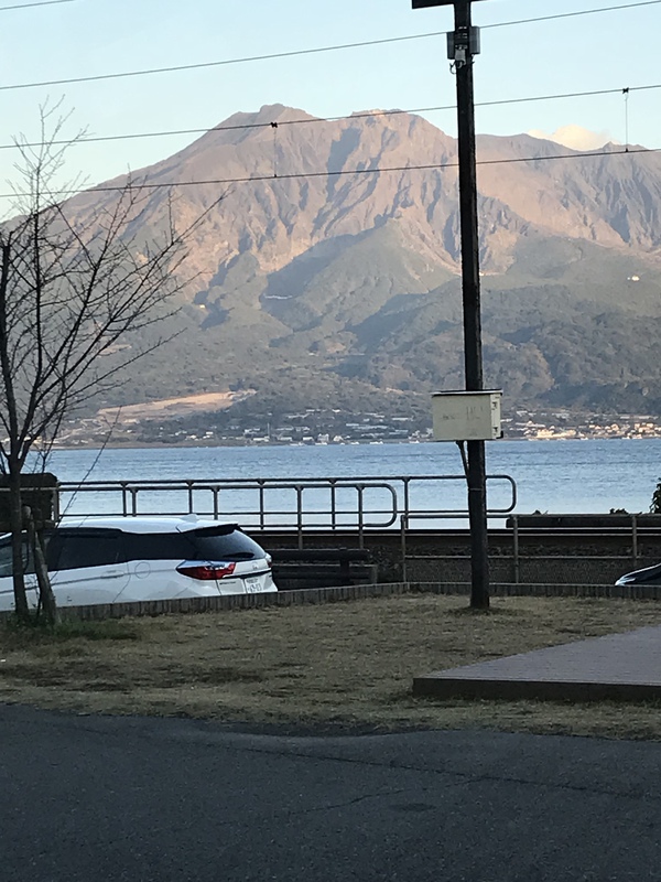新燃岳と桜島
