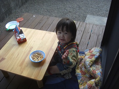 2月に外BBQ?