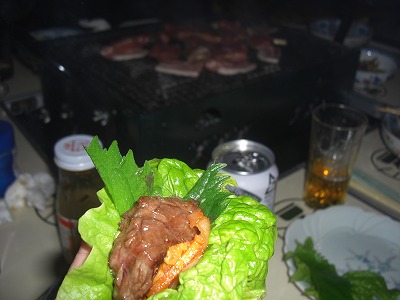 2月に外BBQ?