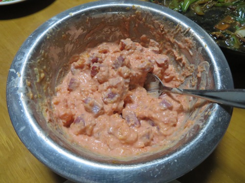 気持ち悪い色のサラダ作ってやった 気持ち悪い色のサラダ作ってやった