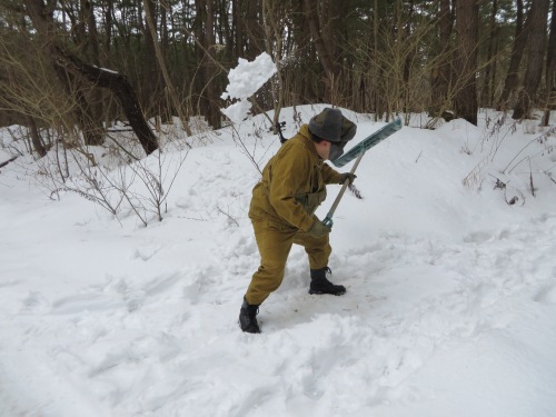 いつものフィールドで雪中戦 いつものフィールドで雪中戦