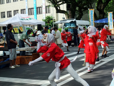 １０月７日県庁前楠並木朝市