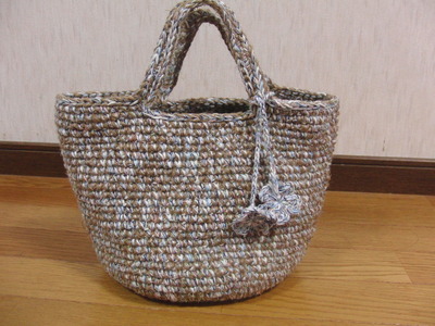♪ 麻バッグ アイス・ブルー ♪