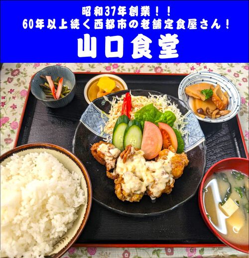 山口食堂　 昭和37年創業！ 60年以上続く西都市の老舗定食屋さん！