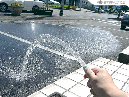 打ち水。