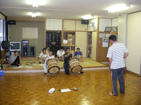 盆踊り練習。