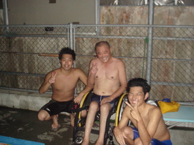 延岡市水泳教室2007。