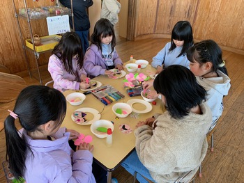 生け花クラブ＆雛飾り作り♪