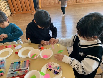 生け花クラブ＆雛飾り作り♪