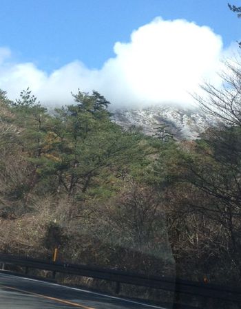 えびの高原で雪景色に遭遇(*^_^*)