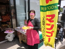 マンゴー試食宣伝販売in岡山。
