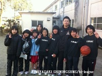 遠山HC延岡ミニバスケットボール大会訪問