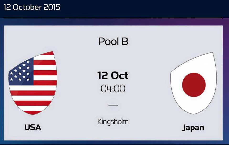 ラグビー ワールドカップ2015 アメリカ vs. 日本