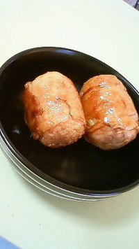 私の肉巻きおにぎり