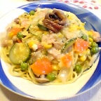 クリームパスタ